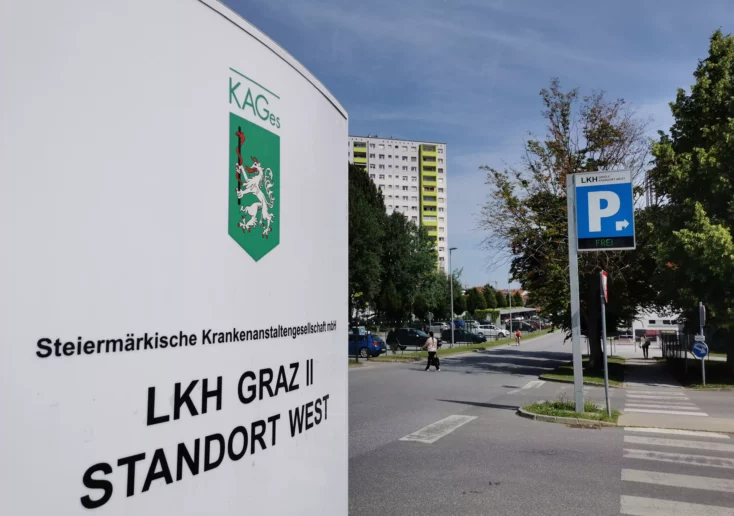 Symbolfoto zu einem Beitrag von 5min.at: Das LKH Graz II West in der Steiermark.