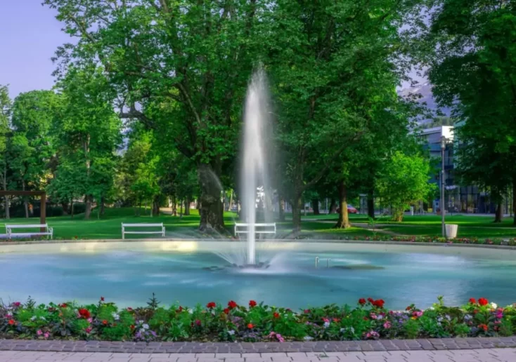 Symbolfoto zu einem Beitrag von 5min.at: Springbrunnen im Spittaler Stadtpark