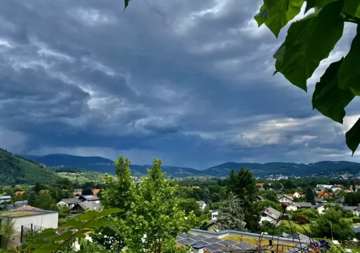 Symbolfoto zu einem Beitrag von 5min.at: Ein Gewitter in Graz