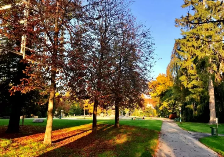 Bild von 5min.at zeigt den Grazer Augarten im Herbst.