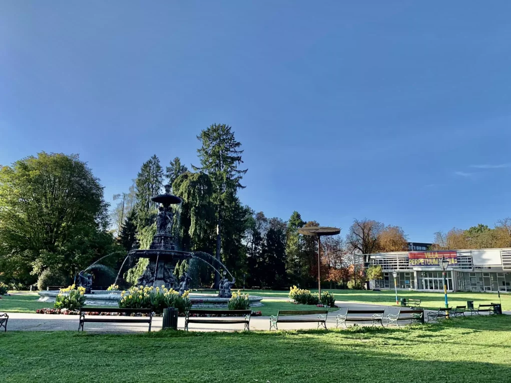 Bild auf 5min.at zeigt den Brunnen im Grazer Stadtpark.