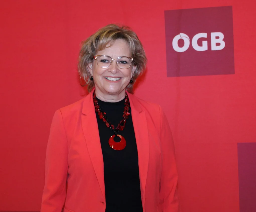 Ein Foto auf 5min.at zeigt ÖGB-Landesfrauenvorsitzende Silvia Igumnov.