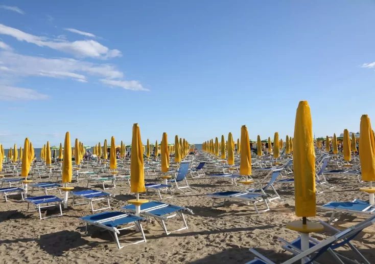 Foto auf 5min.at: Das Foto zeigt den Strand in Lignano - Italien.