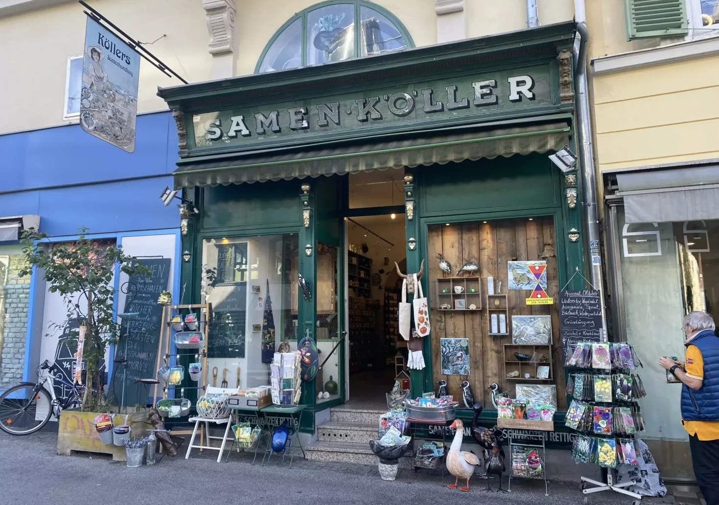 Bild auf 5min.at zeigt das Traditionsgeschäft Samen Köller in der Grazer Annenstraße.