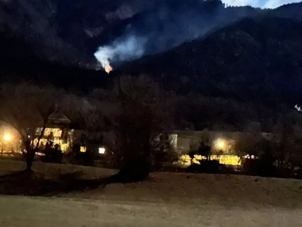 Bild auf 5min.at zeigt ein Brandgeschehen in Reisach, Gemeinde Kirchbach im Gailtal.