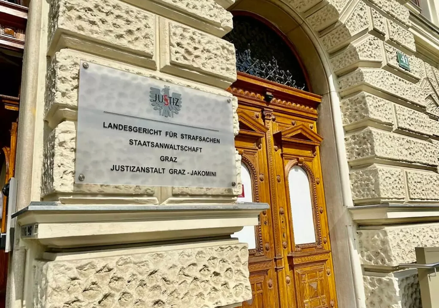 Bild auf 5min.at zeigt das Gerichtsgebäude in Graz.