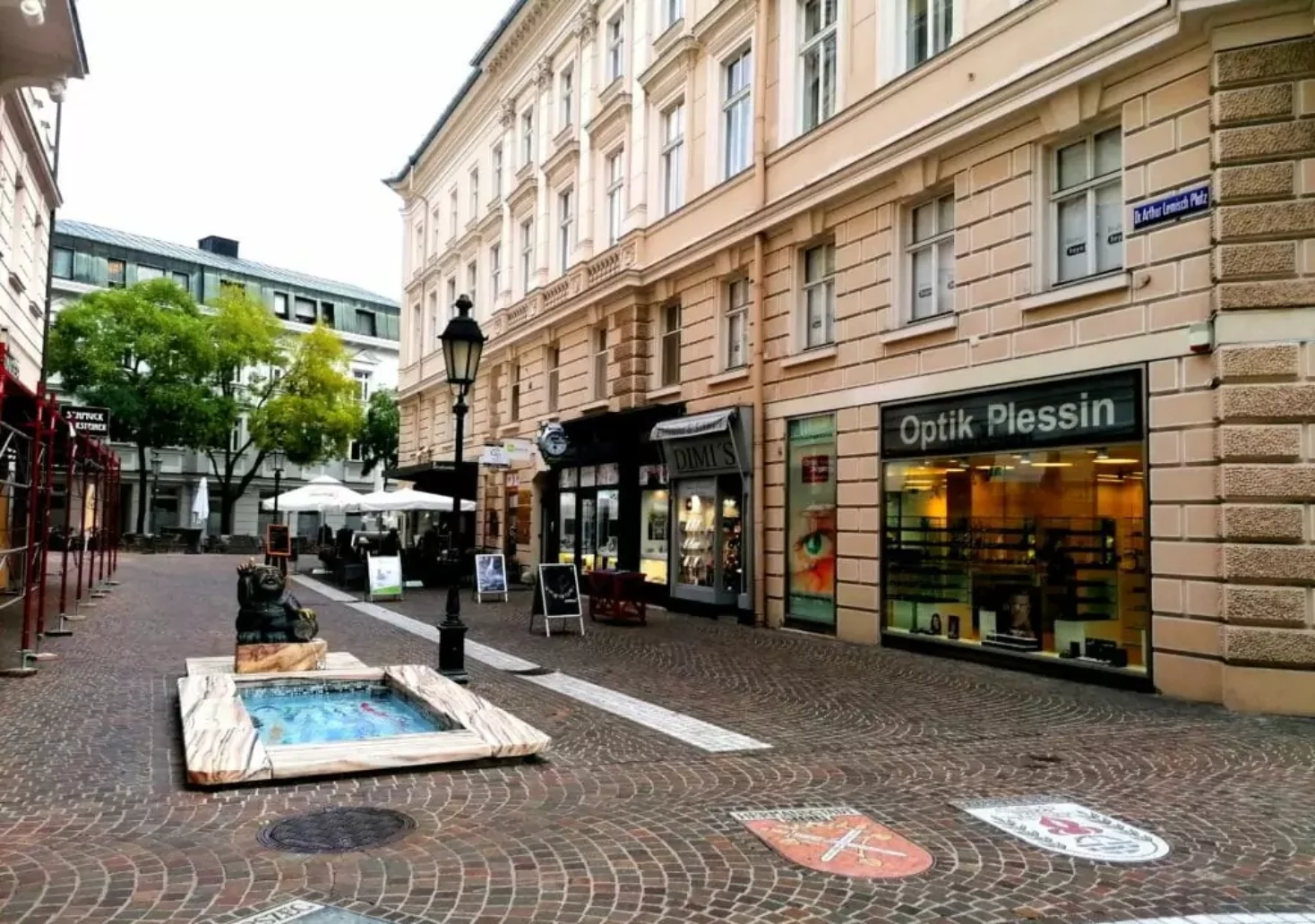 Bild auf 5min.at zeigt den Dr.-Arthur-Lemisch-Platz in Klagenfurt.