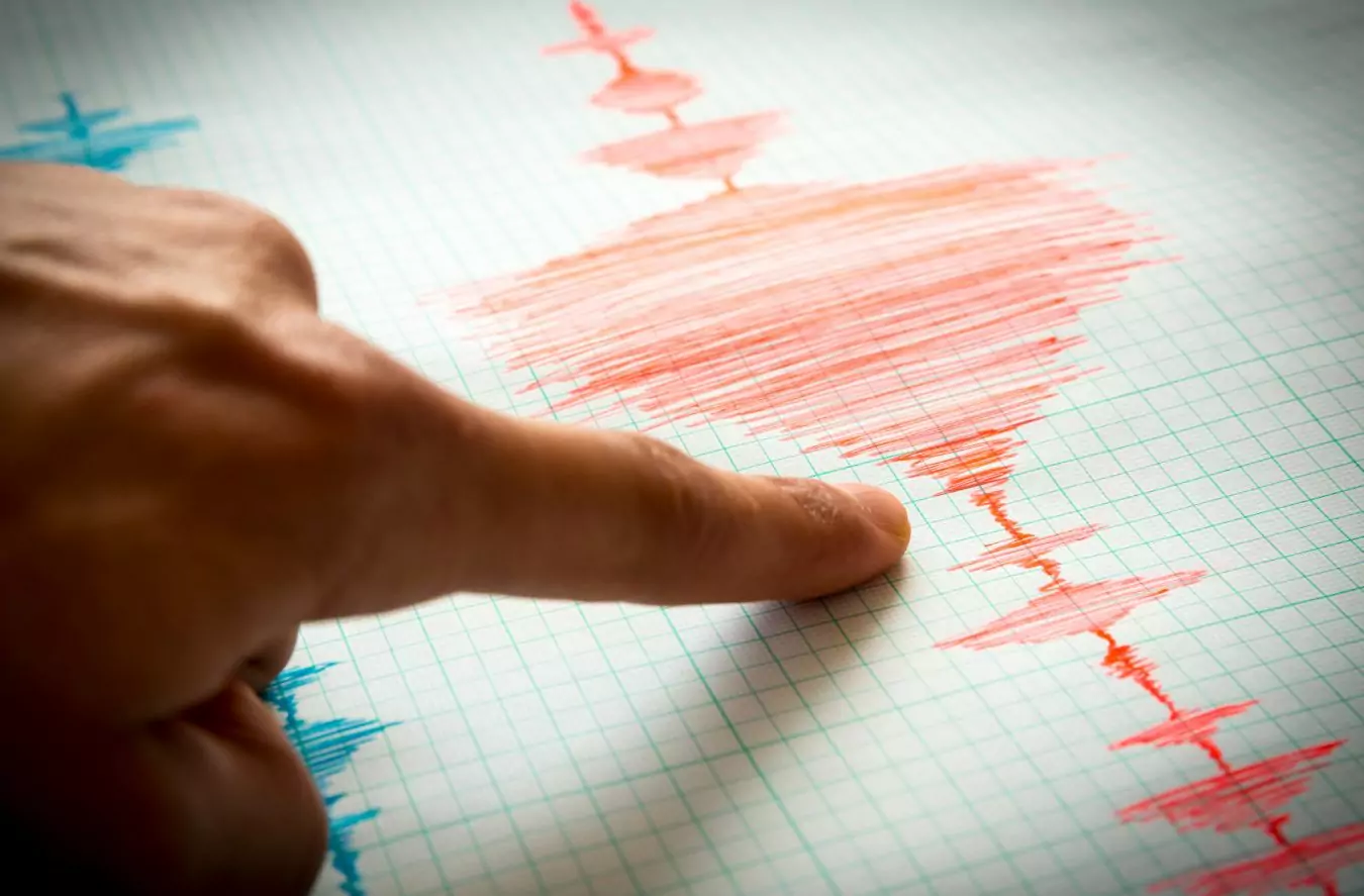 Ein Bild auf 5min.at zeigt die Kurven eines Seismographen.