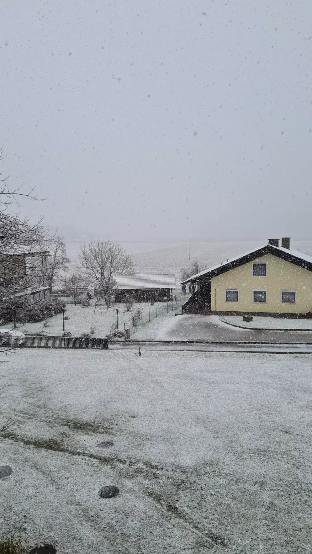 Foto auf 5min.at zeigt Schneefall in St. Margarethen.