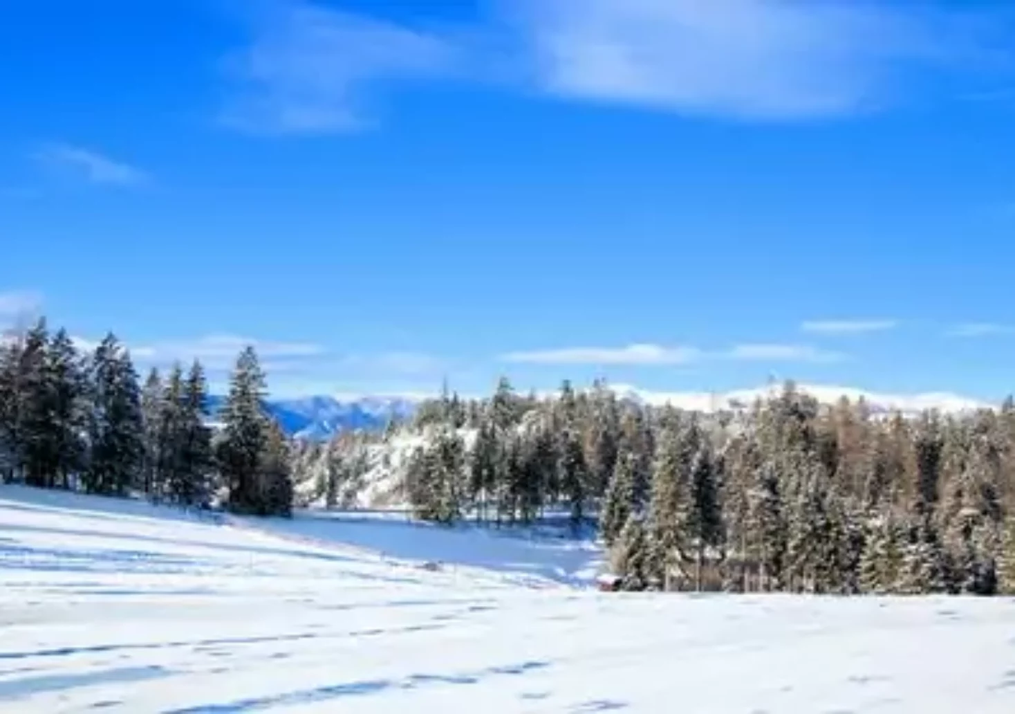Foto in Beitrag von 5min.at: Zu sehen ist eine steirische Schneelandschaft im Winter.