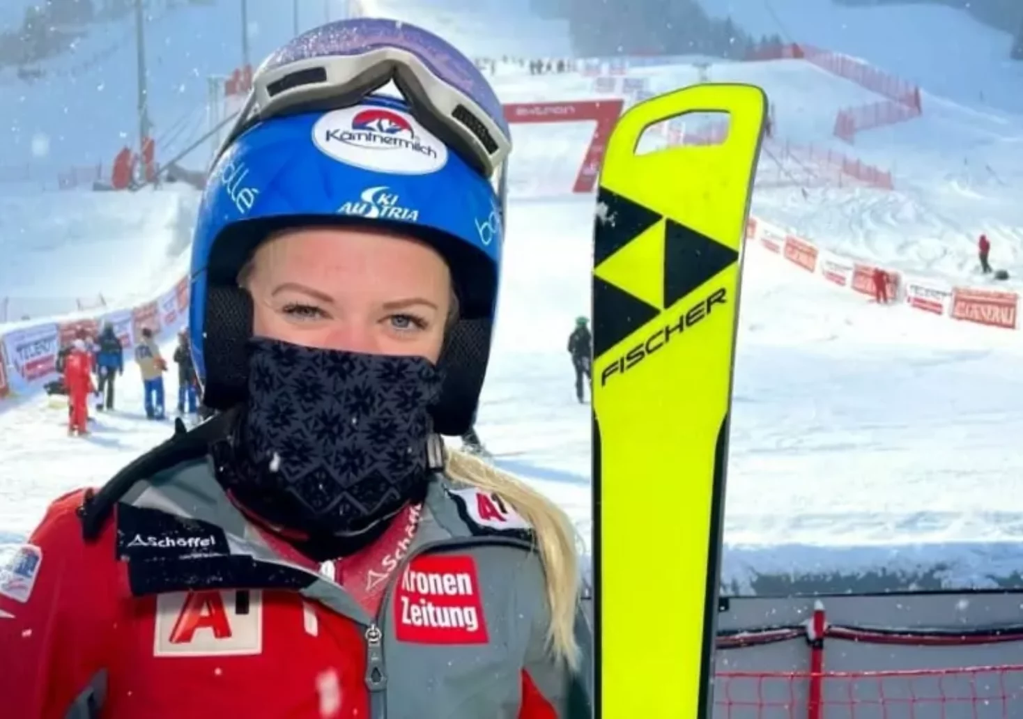 Das Bild auf 5min.at zeigt die Kärntner Skifahrerin Katharina Truppe.