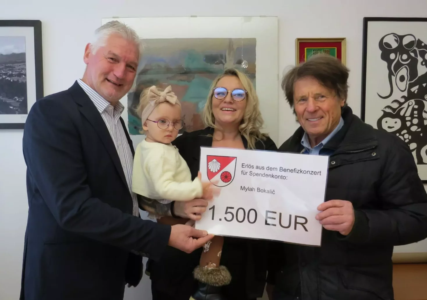 Benefizkonzert für schwerkranke Mylah (1) brachte 1.500 Euro