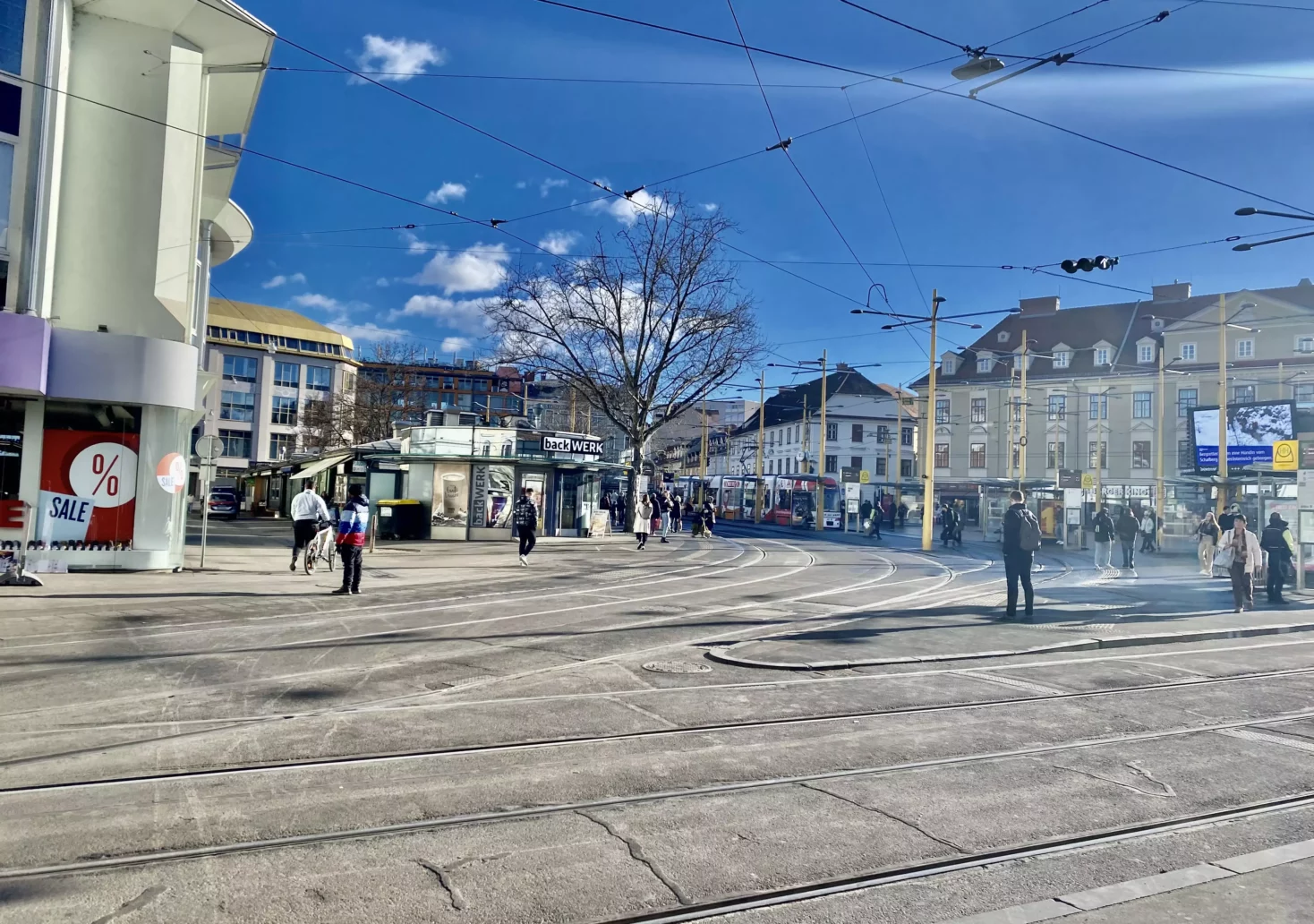 Bild auf 5min.at zeigt den Grazer Jakominiplatz.