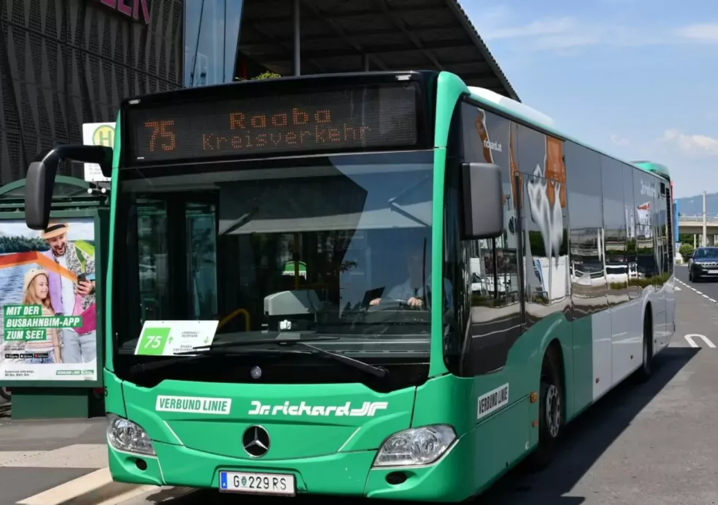 Das Bild auf 5min.at zeigt einen Bus der Holding Graz.