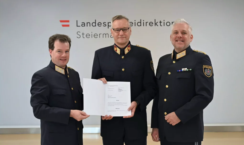 Steirische Polizei: Neue Leitungspositionen für Beamte im Jahr 2024