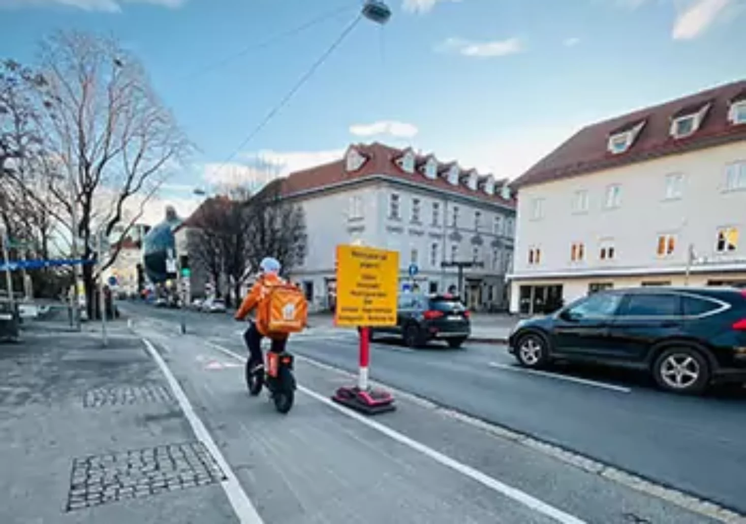 Bild auf 5min.at zeigt den Radweg am Lendkai in Graz.