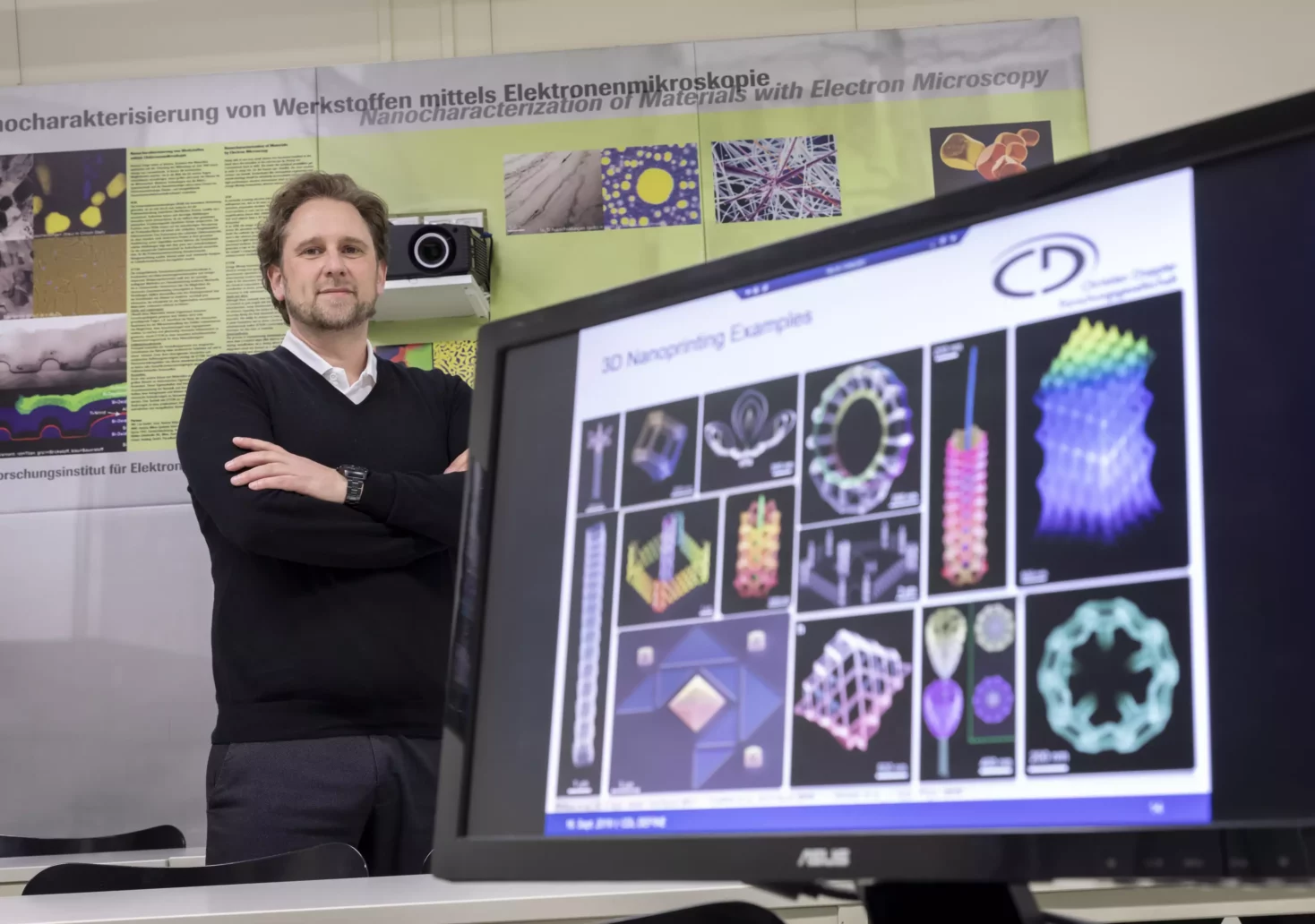 Das Bild auf 5min.at zeigt Harald Plank vom Institut für Elektronenmikroskopie und Nanoanalytik der TU Graz.