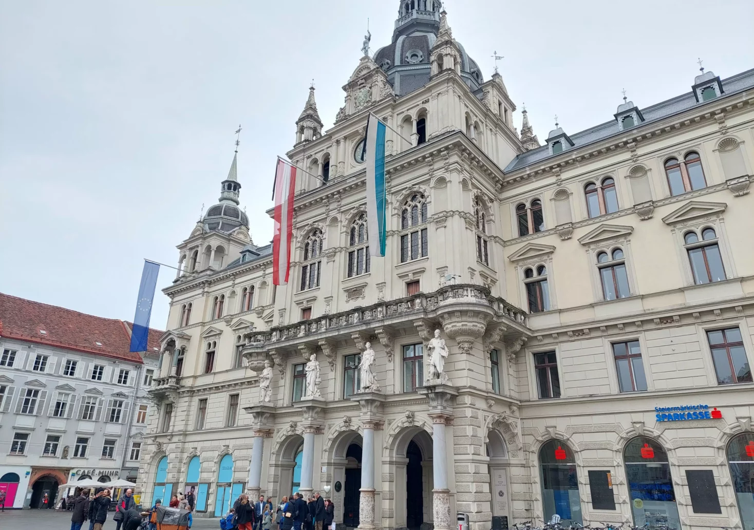 Foto auf 5min.at zeigt das Grazer Rathaus.