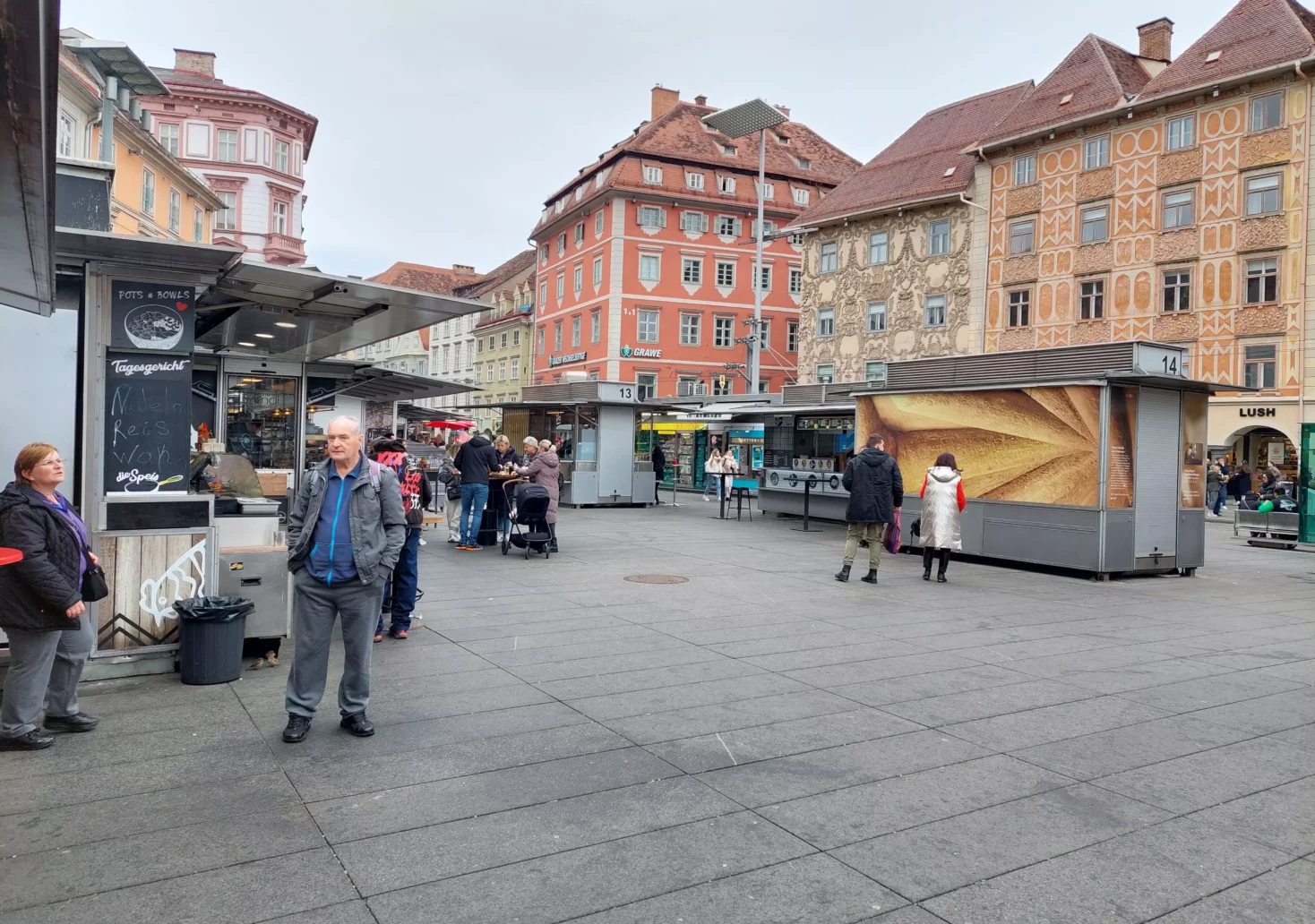Foto auf 5min.at zeigt den Hauptplatz in Graz.