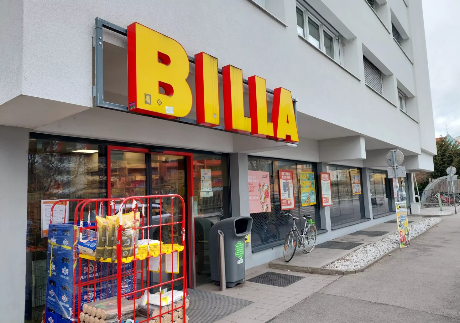 Foto auf 5min.at zeigt die Billa-Filiale in der Körblergasse Graz.