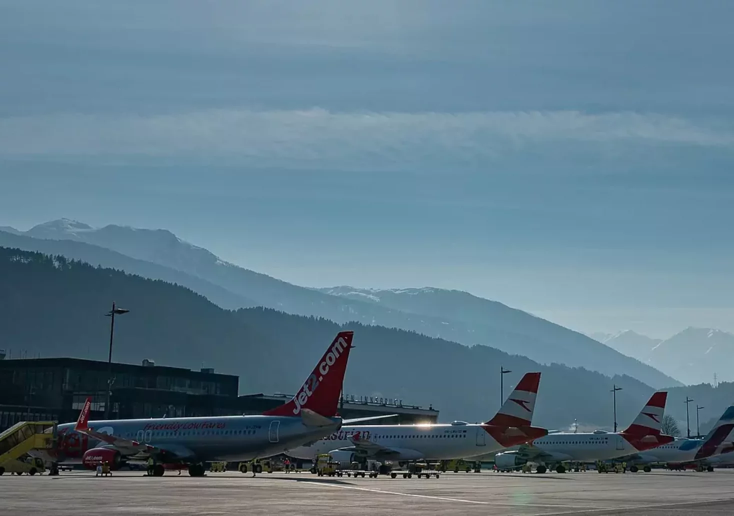 Foto auf 5min.at zeigt den Flughafen in Innsbruck.