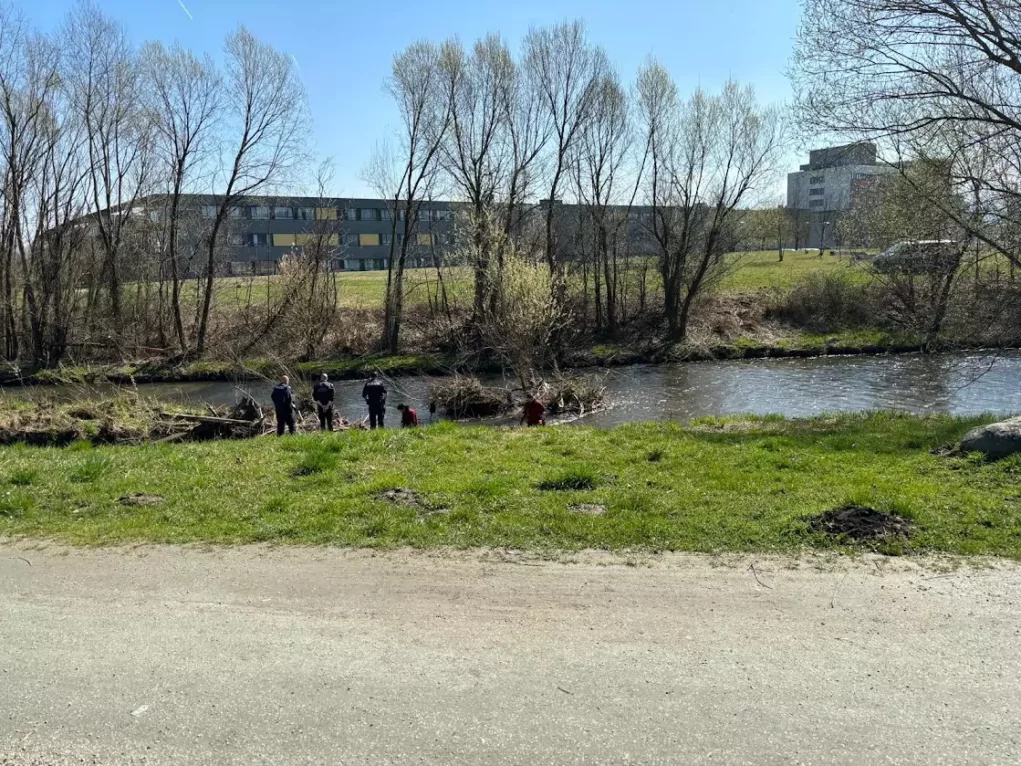 Foto in Beitrag von 5min.at: Zu sehen sind mehrere Polizisten im Wasser beim Sucheinsatz in Klagenfurt.