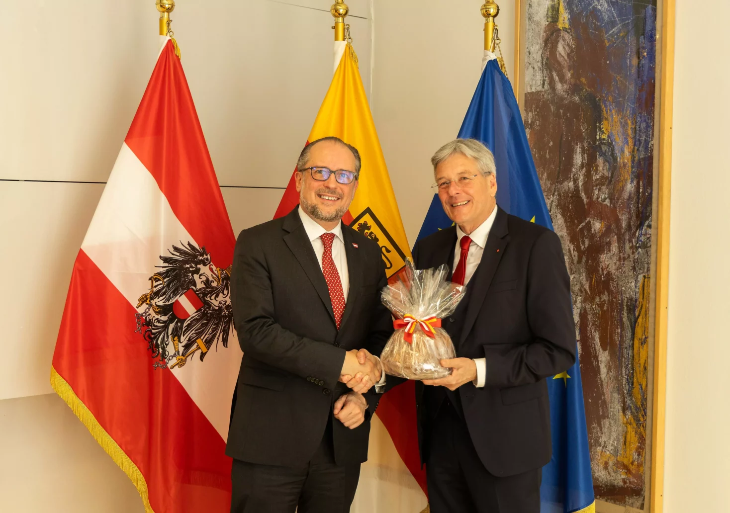 Krško, Asylpolitik und mehr: Minister Schallenberg zu Besuch in Kärnten