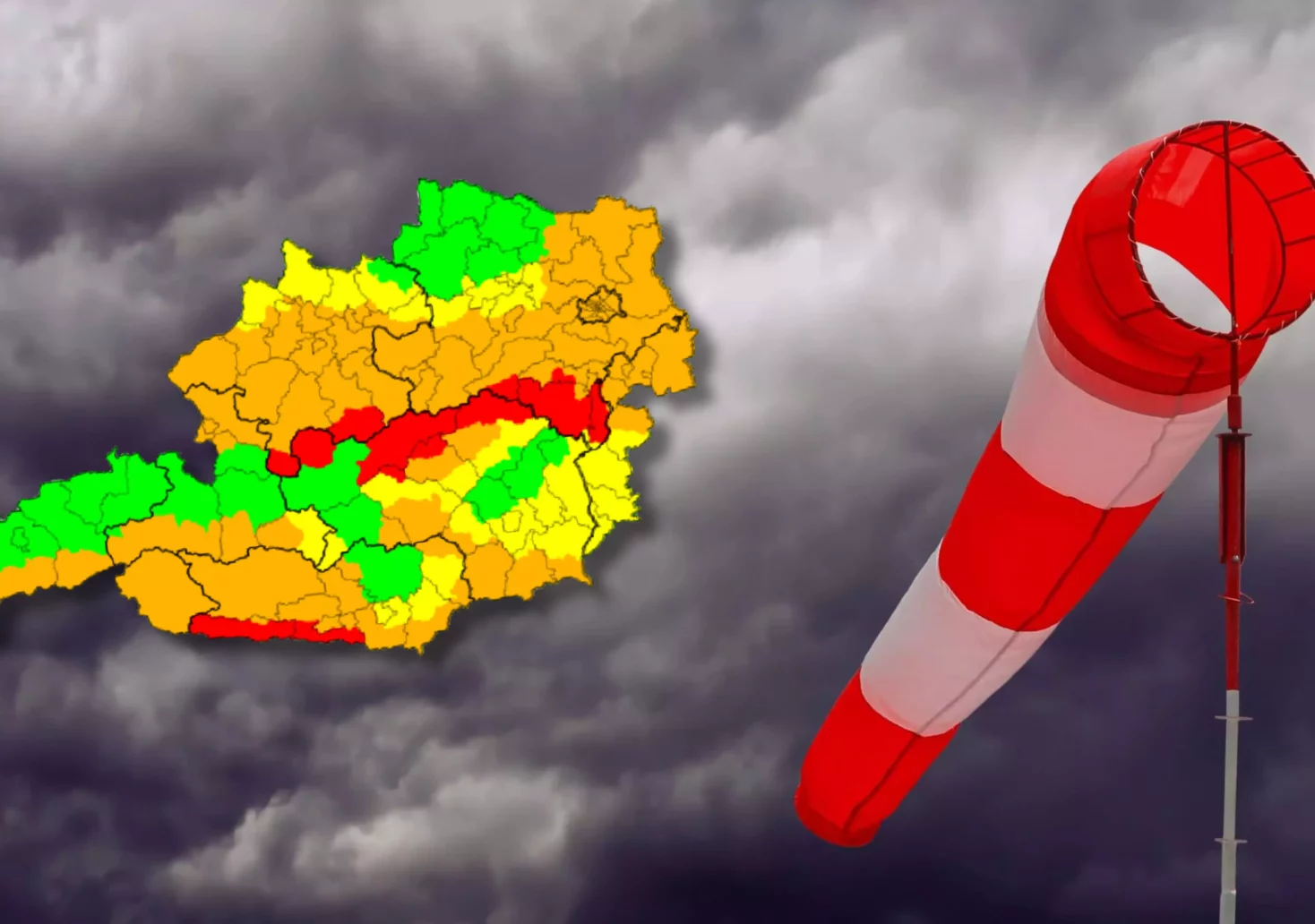 Warnstufe Rot: Kräftige Sturmböen ziehen durch das Land