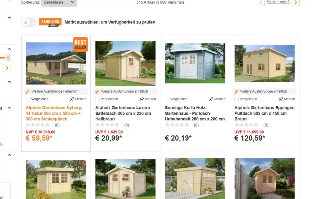 Gartenhaus um 20 Euro: Preissturz bei Obi löste Kaufrausch aus