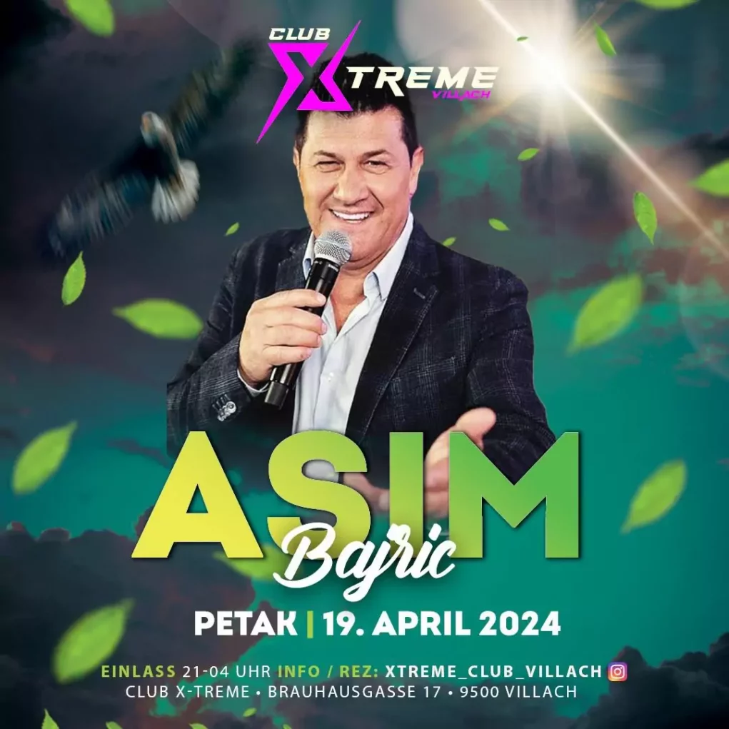 Party im Club X-treme: Asim Bajric tritt in Villach auf