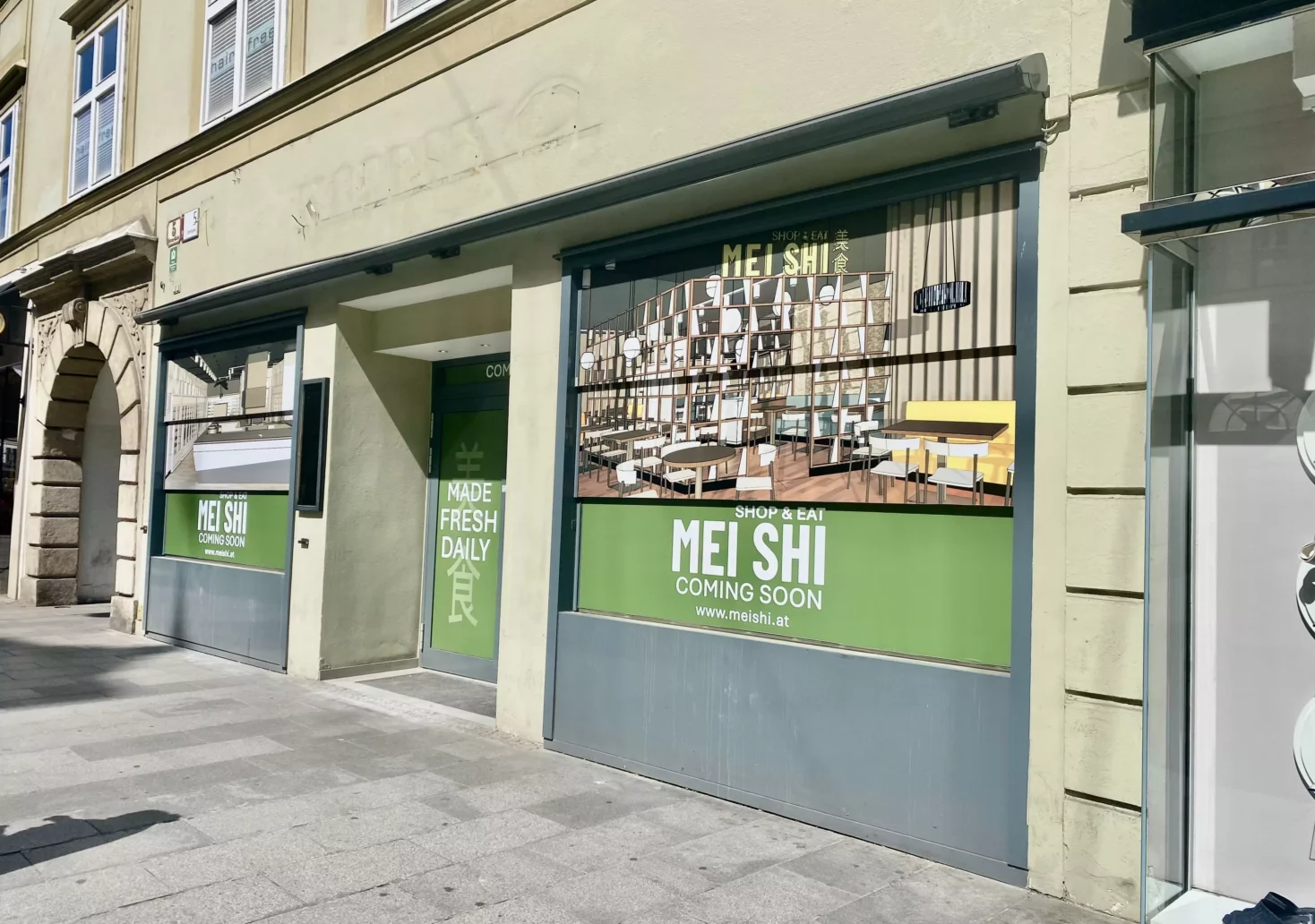 Bild auf 5min.at zeigt den MEI SHI in der Herrengasse in Graz.