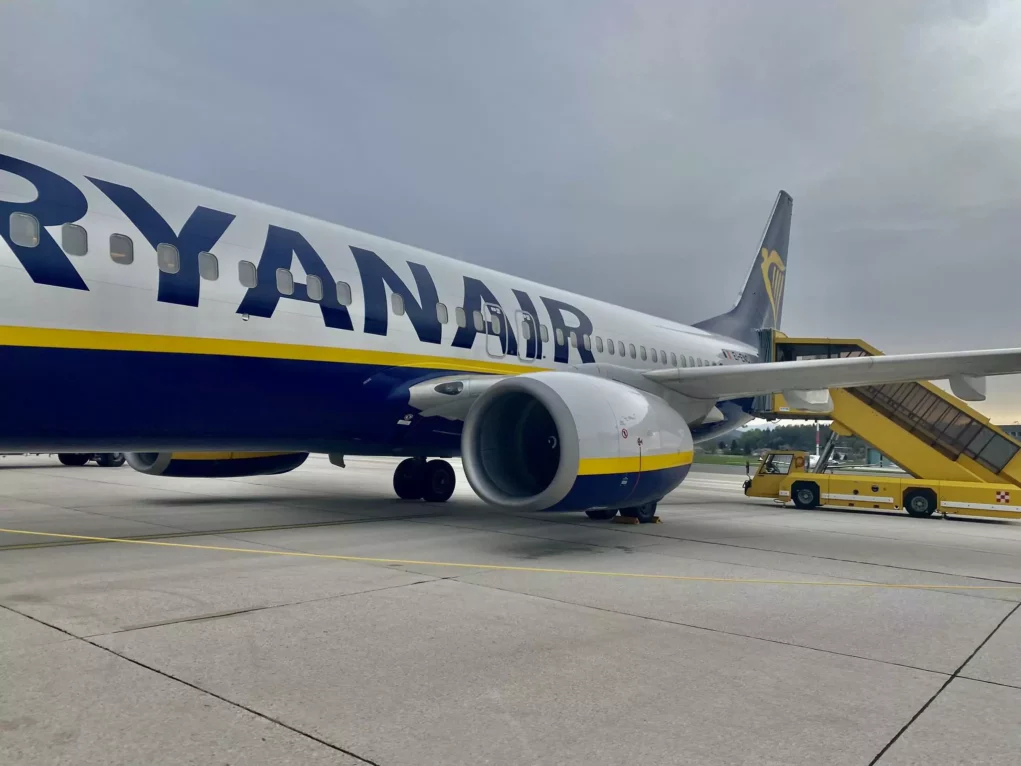 Bild auf 5min.at zeigt ein Flugzeug der Fluglinie Ryanair.