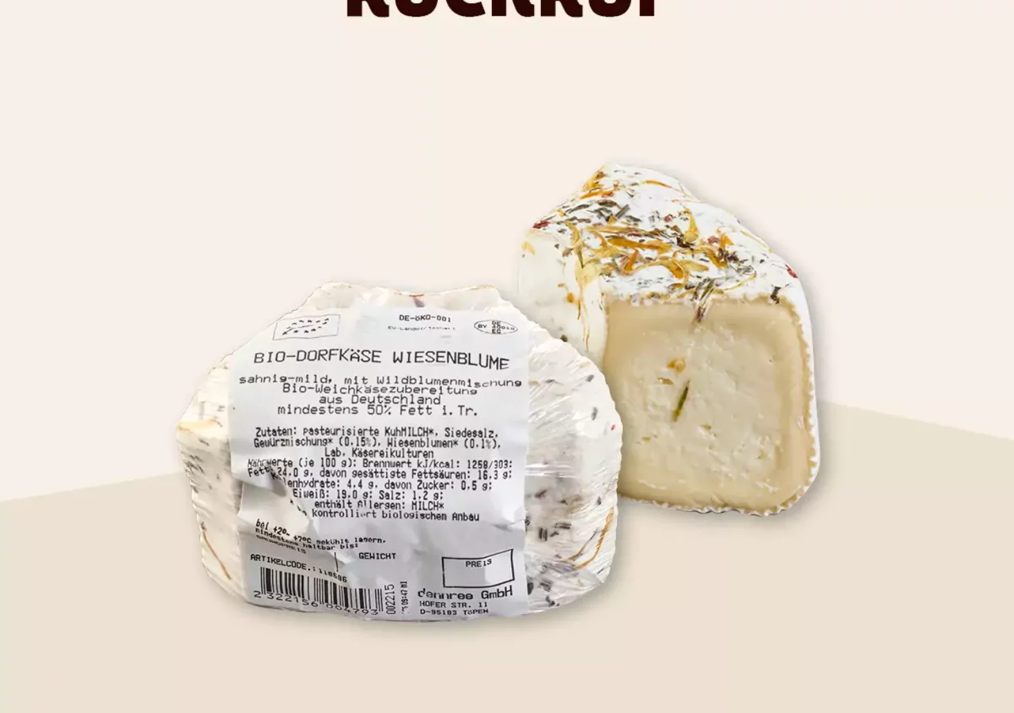 Listerien-Alarm: Bio-Käse wird zurückgerufen
