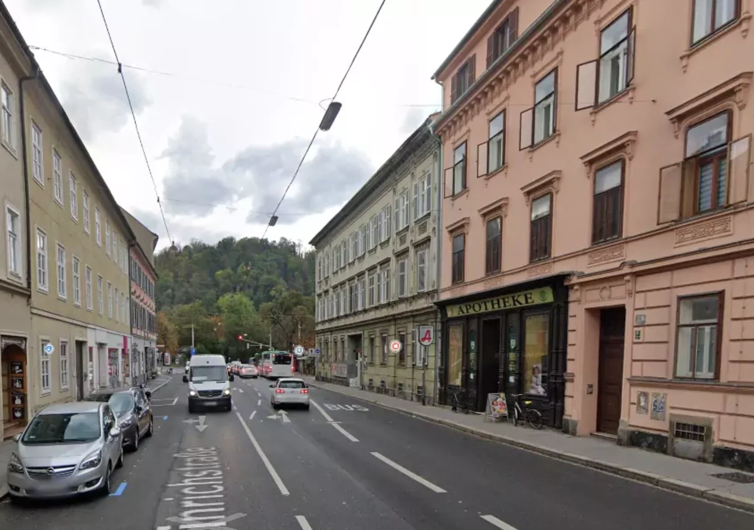 Das Bild auf 5min.at zeigt die Heinrichstraße in Graz.