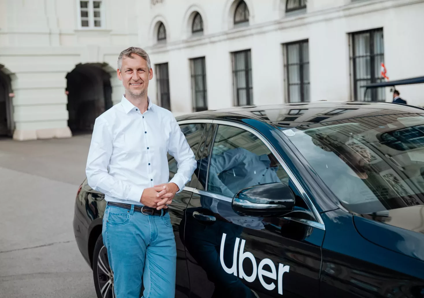 Ein Bild auf 5min.at zeigt Martin Essl, General Manager von Uber Österreich.