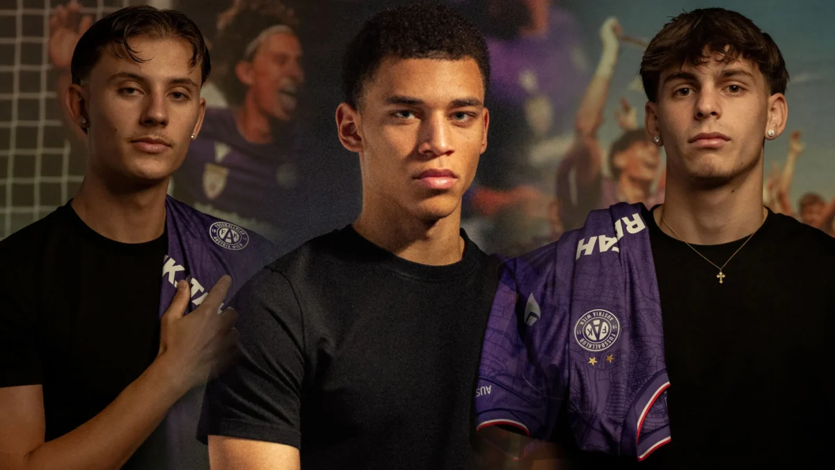 Bild auf 5min.at zeigt Spieler von FK Austria Wien.