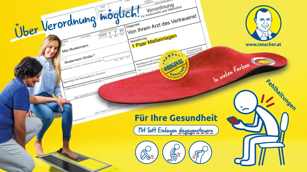 Gratis Soft Einlagen zu jeder Sommersandale bei Ranacher