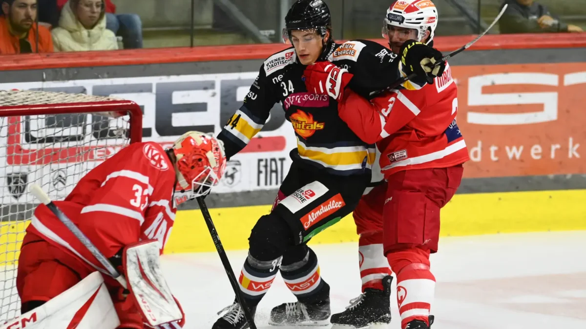Foto auf 5min.at zeigt ein Eishockeyspiel.